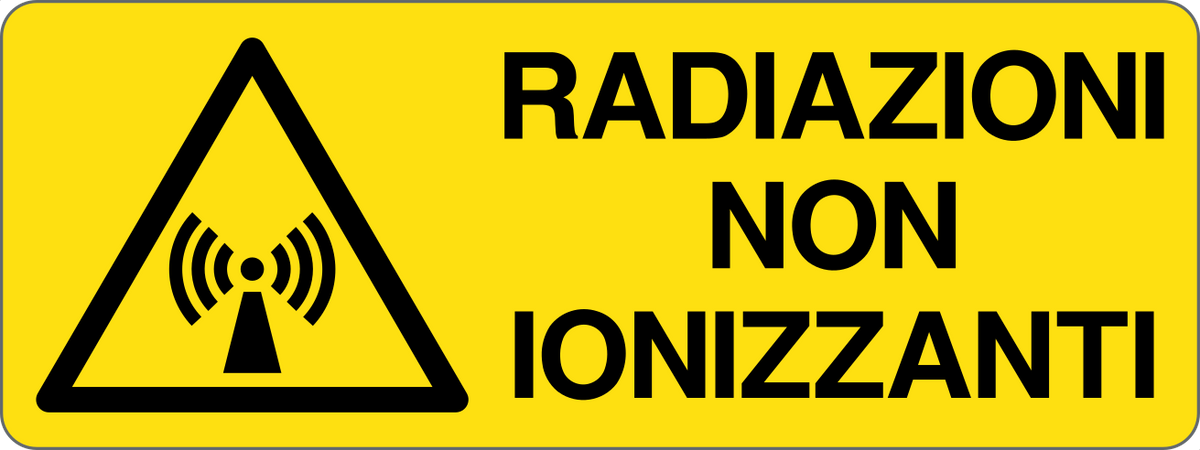 Cartello radiazioni non ionizzanti 2344