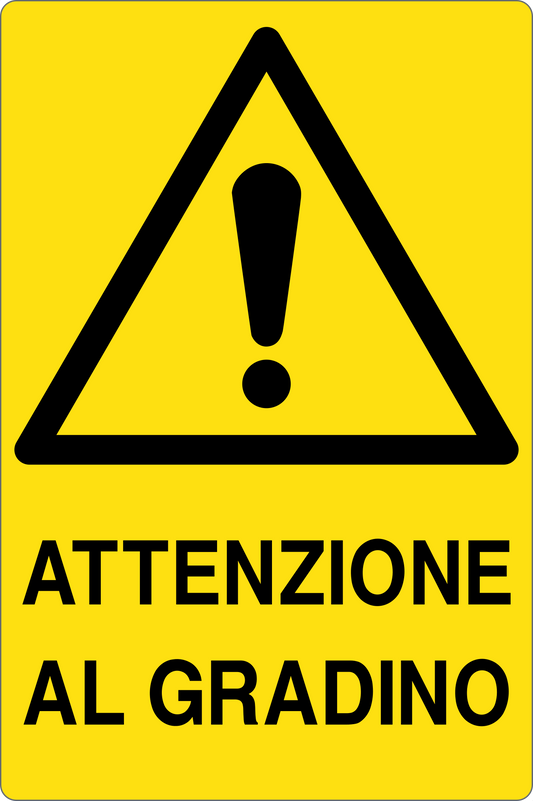 Cartello attenzione al gradino 2367