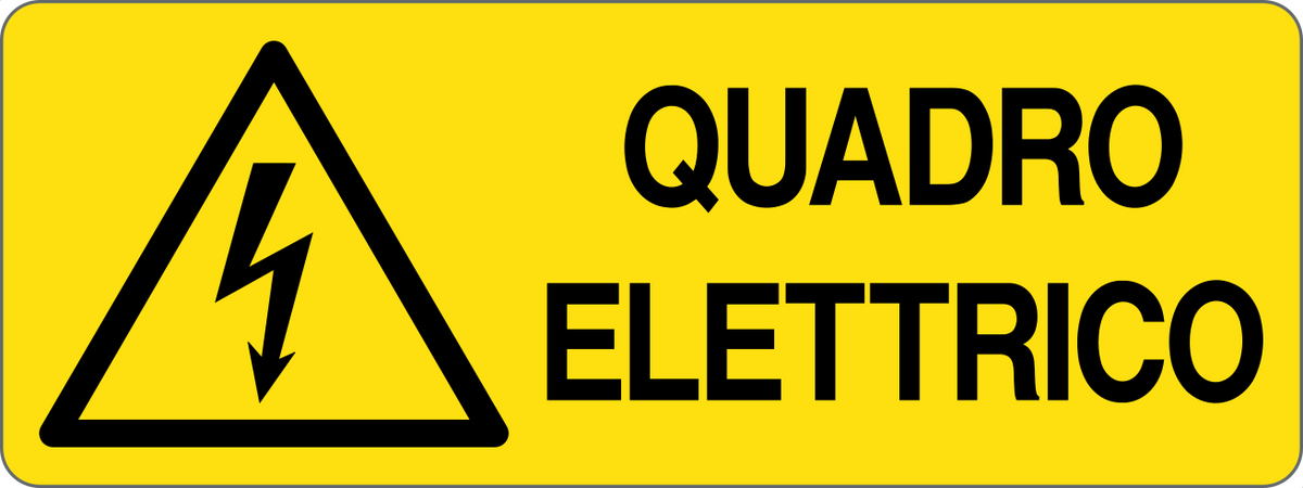Cartello quadro elettrico 2369