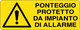 Cartello ponteggio protetto da impianto di allarme 2378