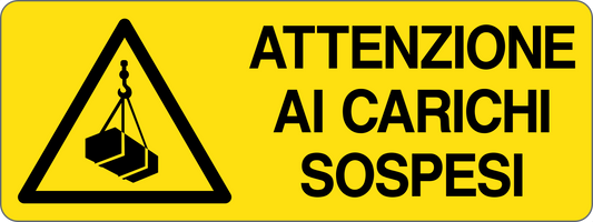Cartello attenzione ai carichi sospesi 247
