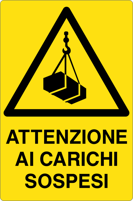 Cartello attenzione ai carichi sospesi 247