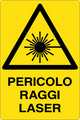Cartello pericolo raggi laser 276