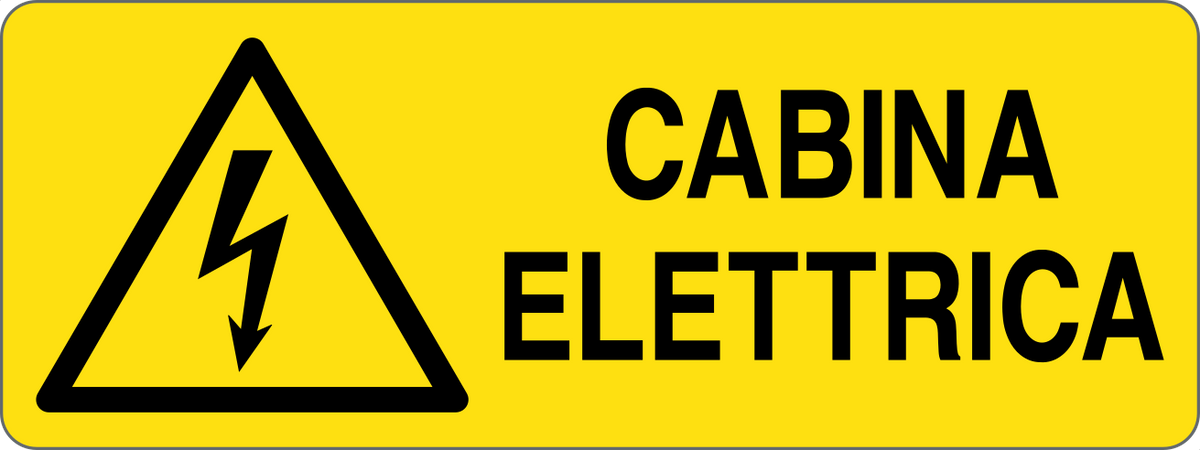 Cartello cabina elettrica 294