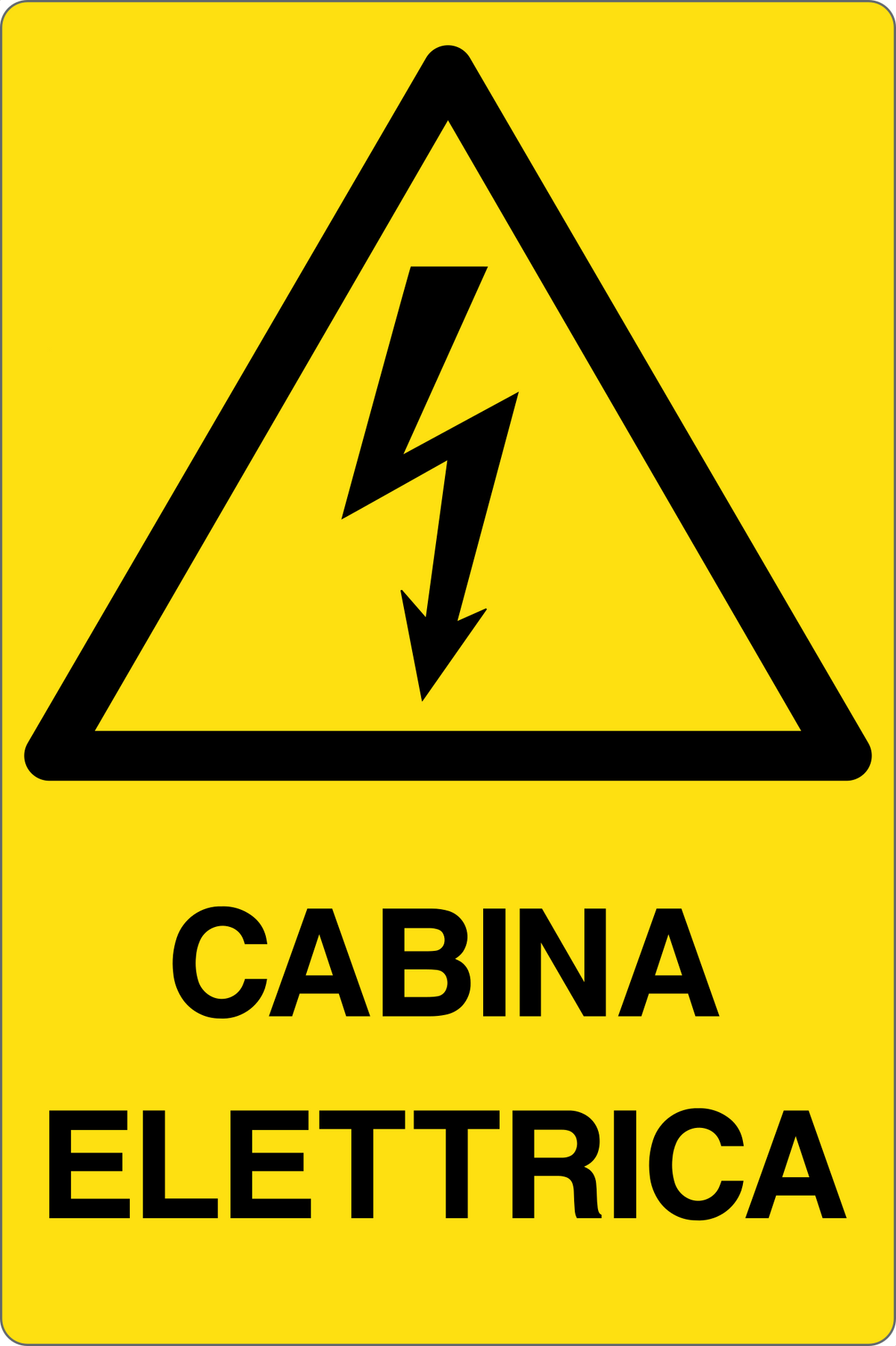 Cartello cabina elettrica 294