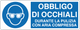 Cartello obbligo di occhiali durante la pulizia con aria compressa 364