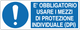 Cartello è obbligatorio usare i mezzi di protezione individuale (DPI) 387