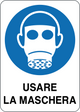 Cartello usare la maschera 3955