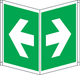 Cartello simbolo freccia emergenza (verso destra - attacco a destra) 401
