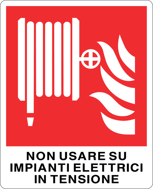 Cartello non usare su impianti elettrici in tensione 5311