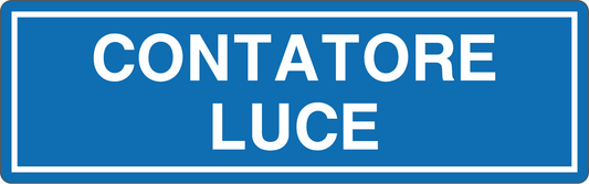 Cartello contatore luce 8002