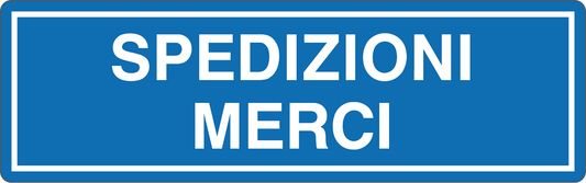 Cartello spedizione merci 802