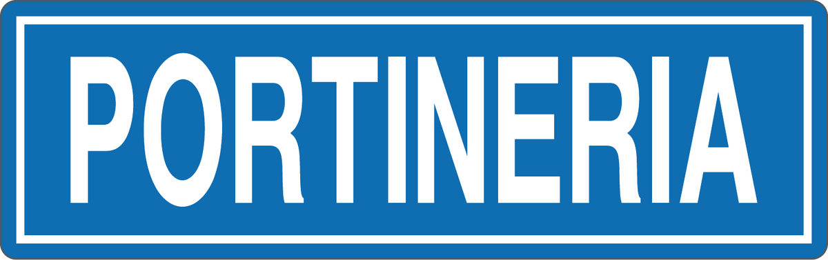 Cartello portineria 825