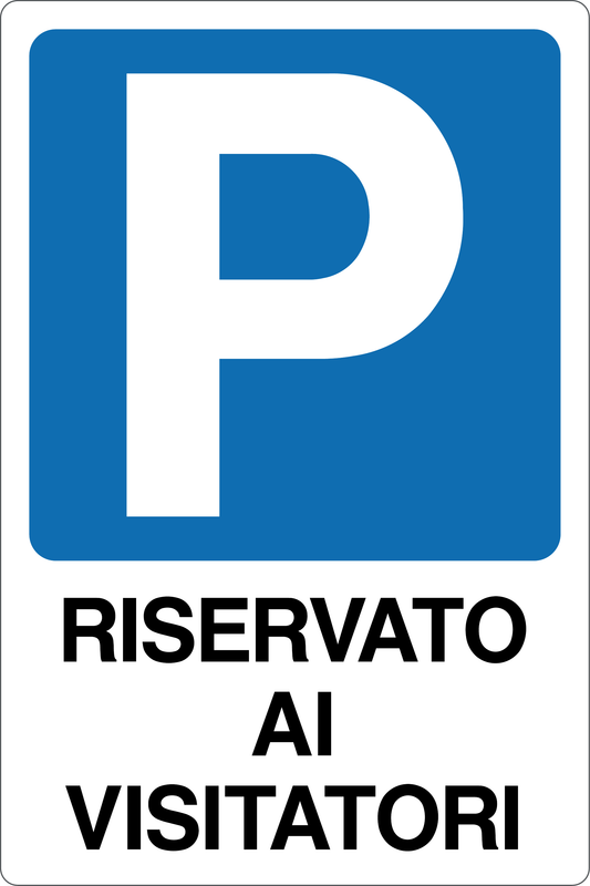 Cartello parcheggio riservato ai visitatori 904