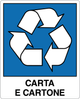 Cartello carta e cartone - raccolta differenziata 9102