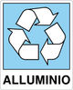 Cartello alluminio - raccolta differenziata 9105