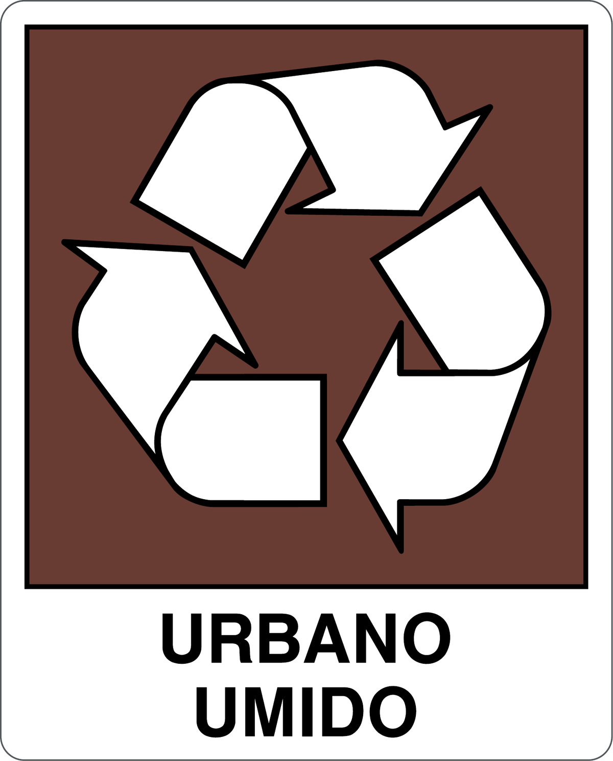 Cartello urbano umido - raccolta differenziata 9109