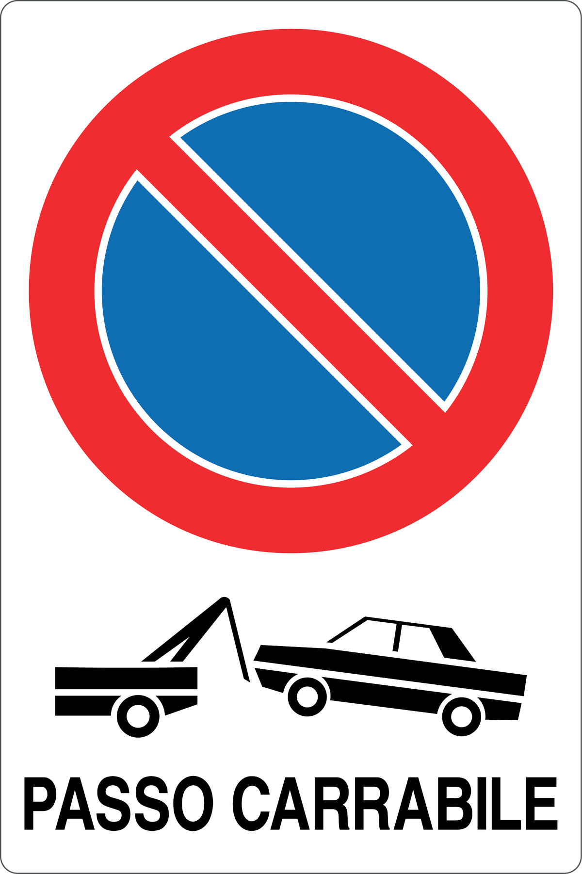Cartello passo carrabile 946