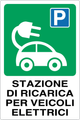 Cartello stazione di ricarica per veicoli elettrici 948