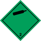 Cartello compressed gas classe 2 E-65