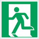 Cartello simbolo uscita di emergenza a sinistra - UNI ISO 7010 Z402