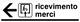 Cartello ricevimento merci freccia sinistra 868