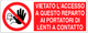 Cartello vietato l'accesso a questo reparto ai portatori di lenti a contatto 193
