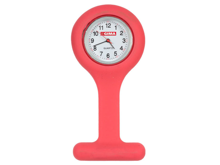 RELOJ DE ENFERMERA - redondo - rojo