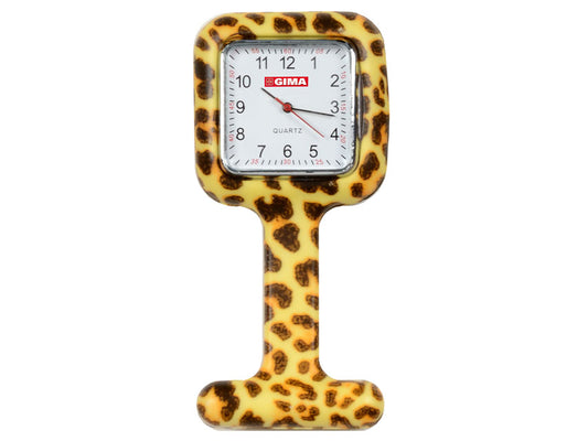 OROLOGIO PER INFERMIERI - quadrato - fantasia leopardo