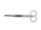 TIJERAS RECTAS DE ACERO INOXIDABLE CON PUNTAS ALTERNAS - patrón oruga - 14 cm