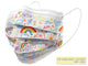 GISAFE MASCHERINA CHIRURGICA FILTRANTE 98% 3 VELI tipo IIR con elastici - adulti - cartoon - flowpack