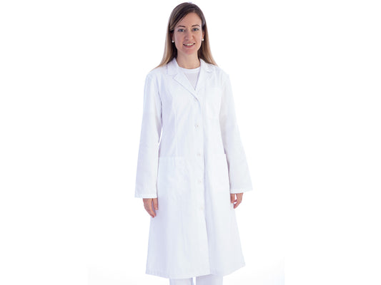 ABRIGO BLANCO - algodón/poliéster - mujer - talla M