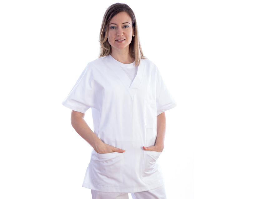 CASACCA - cotone/poliestere - unisex - taglia M bianca