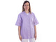 CASACCA CON BOTTONI-cotone/pol.-donna S viola