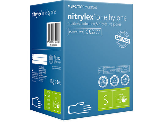 GUANTES DE NITRILO NITRYLEX CLASSIC ONE BY ONE - pequeños