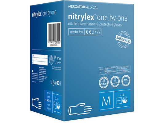 GUANTES DE NITRILO NITRYLEX CLASSIC ONE BY ONE - medianos
