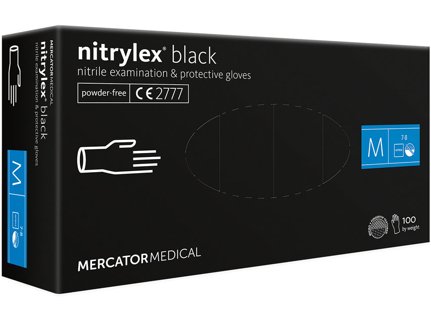 GUANTES DE NITRILO NITRYLEX NEGRO - medianos
