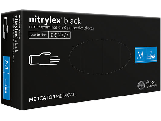 GUANTES DE NITRILO NITRYLEX NEGRO - medianos