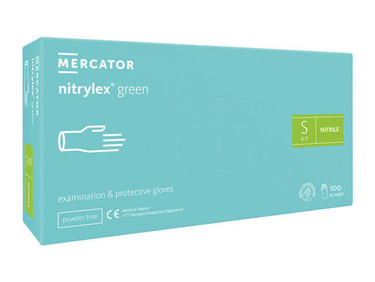 GUANTES DE NITRILO NITRYLEX VERDE CLARO - pequeños