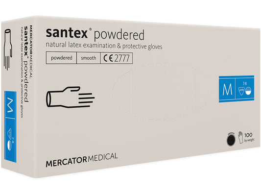 GUANTI LATTICE SANTEX - PREPOLVERIZZATI - medi