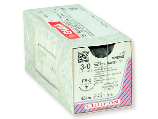 SUTURA ASSORBIBILE ETHICON VICRYL RAPID - 3/0 ago 19 mm - intrecciata