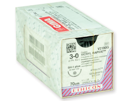 SUTURA ASSORBIBILE ETHICON VICRYL RAPID - 3/0 ago 22 mm - intrecciata