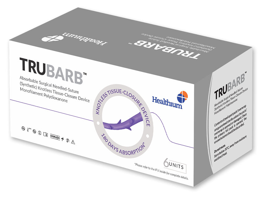 SUTURA ASS. TRUBARB calibro 0, curva 1/2, ago 37mm - 30cm - viola