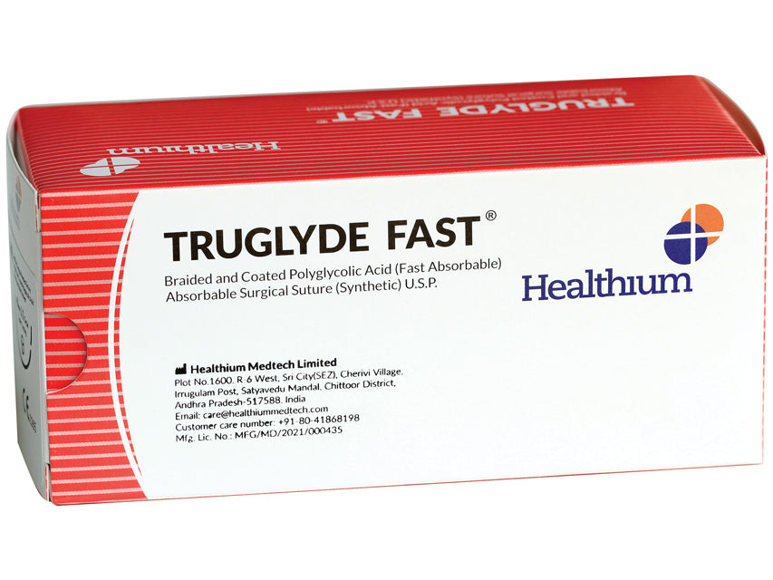 SUTURA ASS. TRUGLYDE FAST calibro 2/0, curva 1/2, ago 35 mm - 75 cm - incolore