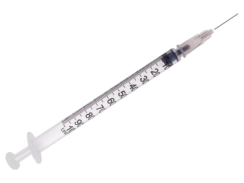 JERINGA DE INSULINA CON AGUJA INSERTA 27G - 1 ml