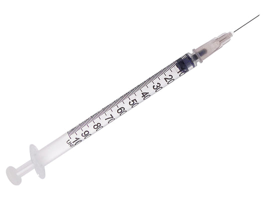 JERINGA DE INSULINA CON AGUJA INSERTA 27G - 1 ml