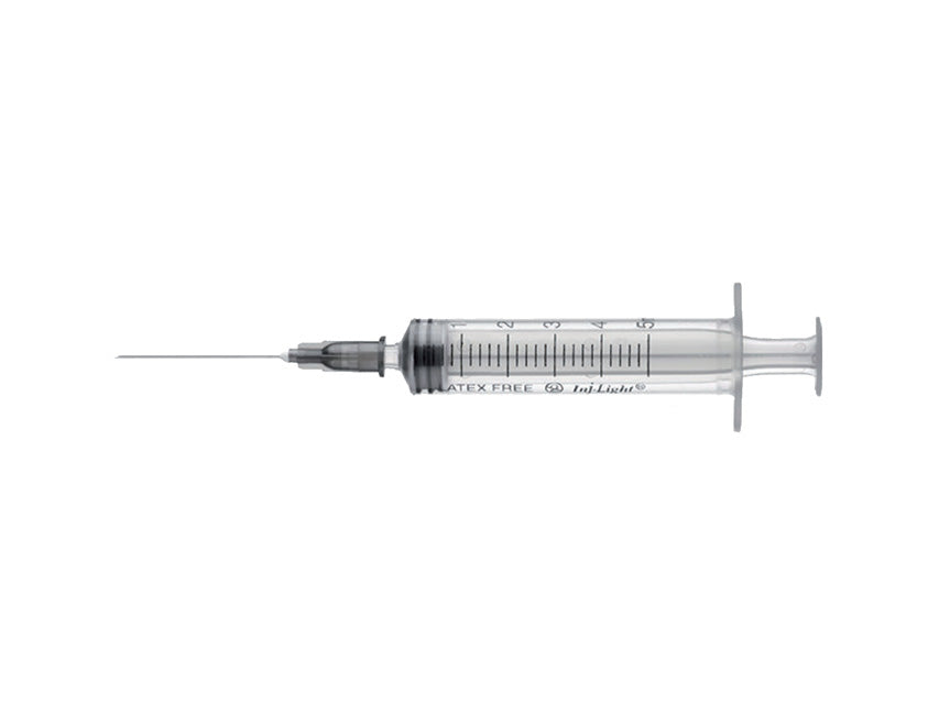 SIRINGA 3 PEZZI CON AGO 22G - 5ml Cono Luer centrale