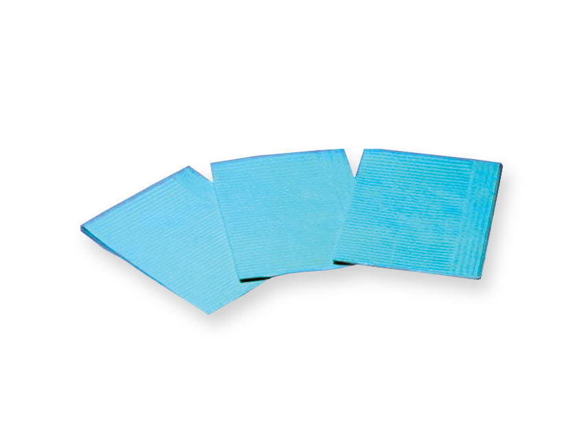 TOALLITAS DE POLITENO 33x45 cm - azul claro