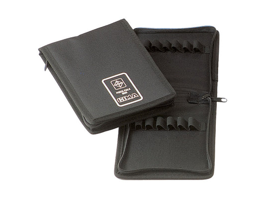 MINI PORTAFIALE ZIP - nylon nero
