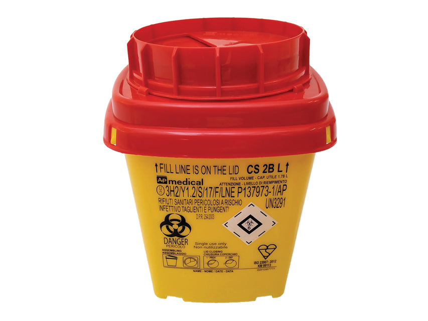 CONTENITORE RIFIUTI TAGLIENTI LINEA CS - 2 litri